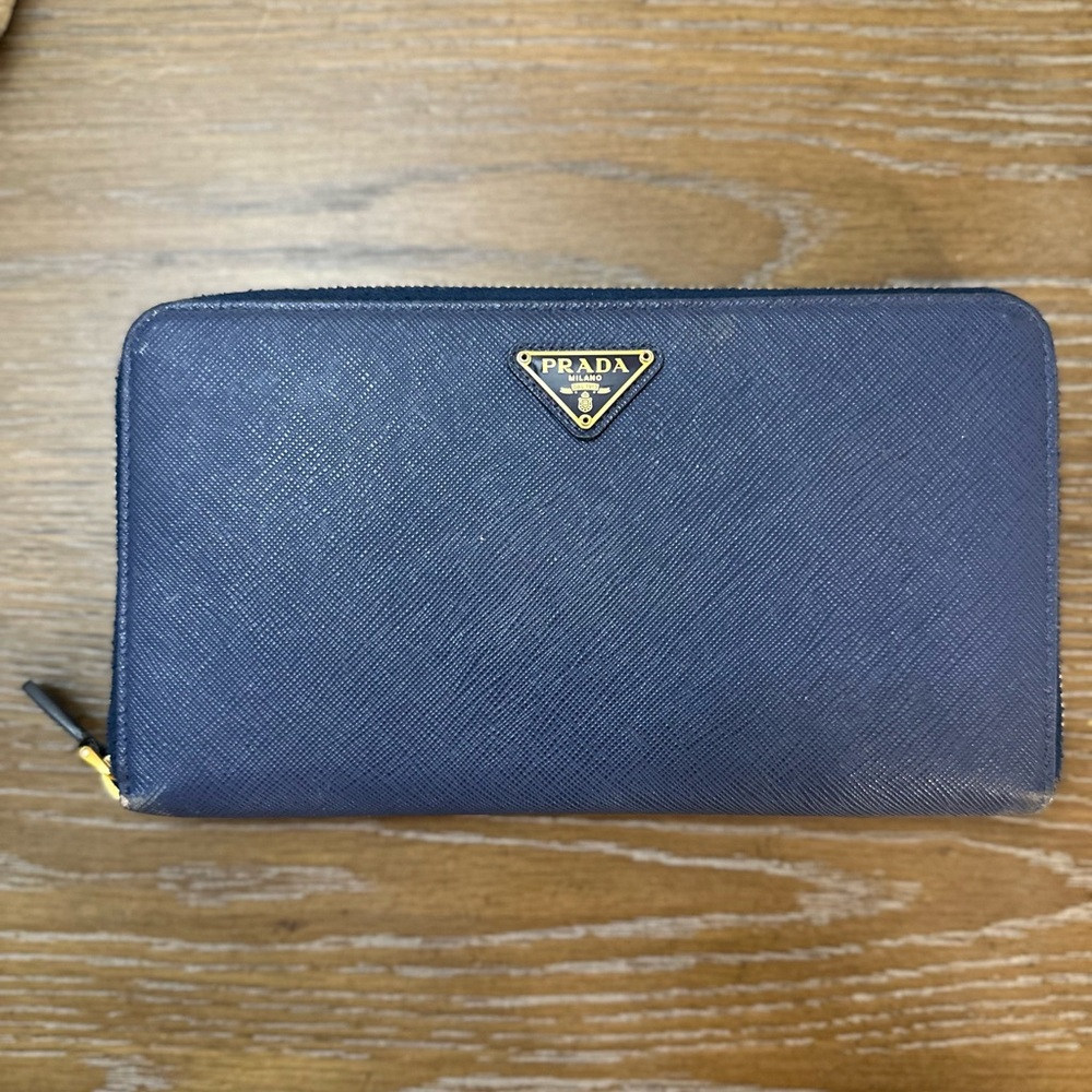Prada Dark Blue Wallet